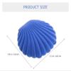 QasDfgHj Jewelry Box,Shell Jewelry Box Rings for Women Small Trinkets Organizer Sea Shell Shape Ring Case Necklace Ring Holder Figurine Ladies Rings Storing Case Modeling Travel Flannel Statue view 2