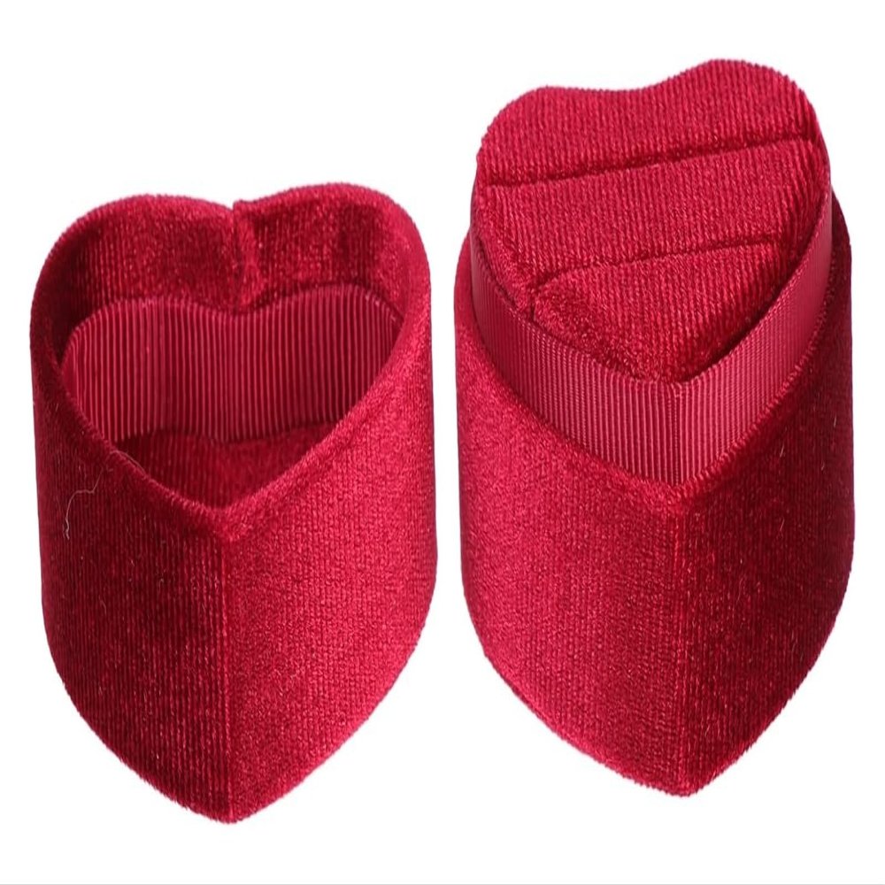QasDfgHj Jewelry Box,Jewelry Stand Box Ring Holder for Wedding Ceremony Jewelry Boxes for Earrings Proposal Ring Box Heart Shaped Boxes Jewelry Box Case Jewelry Ring Box Velour Ring Box