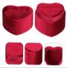 QasDfgHj Jewelry Box,Jewelry Stand Box Ring Holder for Wedding Ceremony Jewelry Boxes for Earrings Proposal Ring Box Heart Shaped Boxes Jewelry Box Case Jewelry Ring Box Velour Ring Box view 2
