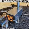 DANCHEL OUTDOOR Backpacking Hot Tent w/Stove Jack, Portable Tipi Tent with T6 Titanium Folding Wood Stove for 2 Person Winter Camping Hunting, Green 3m view 4