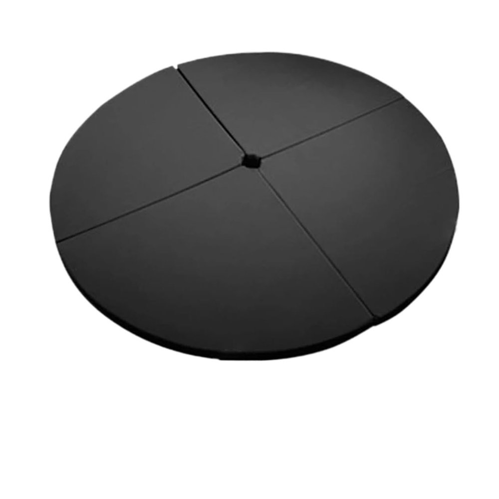 Foldable Pole Dancing Mat Round Workout Gymnastics Pads Anti-Fall Anti-Skid Protection Mat for Pole Dance Safety Mat Yoga Gym(150cm Black,Thickness 3CM)