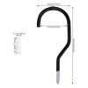 Tmboryuu 2Pcs Road Bike Wall Mount Hook Bicycles Hangers Heavy Duty Metal Hook Garage Organizers Bicycles Parking Buckles Enduring view 3