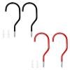 Tmboryuu 2Pcs Road Bike Wall Mount Hook Bicycles Hangers Heavy Duty Metal Hook Garage Organizers Bicycles Parking Buckles Enduring view 4