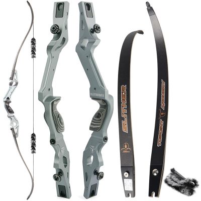 60" 62" 64" ILF Recurve Bow Right Handed Archery American Hunting Bow Competitive Bow 30-55lbs Aluminum CNC Milling for Archery Bow Hunting Targeting