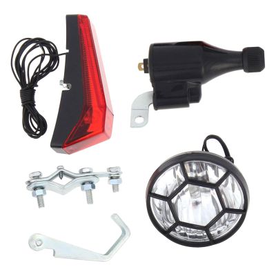 Lljsszr Bicycle Light Set with Dynamo Generator for Simple Installation and Use, Style B