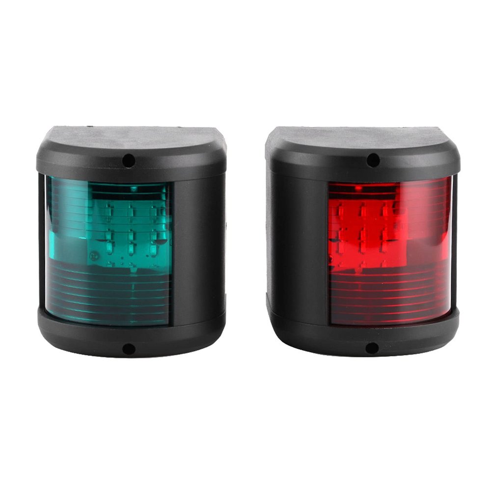 Zohisin 12V LED Navigation Light Green Starboards Red Port Lamp Marine Boat Yacht Starboards Light LED Navigation Lamp Boat Sidelight Navigation Accessory