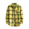 Black+of+Friday+Deals+2024 Plaid Shirt Men Yellow Plaid Button Down Shirt Men Green Black Striped Shirt Mens Orange White Striped Shirt Plaid Shirt 4Yellow 3X-Large view 1