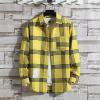 Black+of+Friday+Deals+2024 Plaid Shirt Men Yellow Plaid Button Down Shirt Men Green Black Striped Shirt Mens Orange White Striped Shirt Plaid Shirt 4Yellow 3X-Large view 2