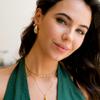 14K Yellow Gold Teardrop Earrings | Puff Rain Drop Earrings | Banks Studs Gold Statement Earrings (Small) view 3