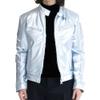 Mens Bikers Leather Pu Blazer Stand Up Punk Leather Jacket Moto Coat Male For Cafe Racer Style Biker Jackets (White B1,X-Large) view 1