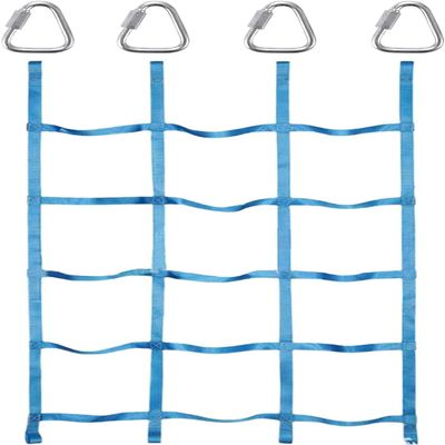 TZLGMDER Children's Climbing net Climbing Net, Cargo Net Rope Ladder, Outdoor Cargo Webbing Net for Playground Fitness Equipment(Light Blue)