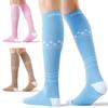 FITRELL 3 Pairs Compression Socks for Women and Men 20-30mmHg - Support for Travel, Running, Nurse, Knee High, Neopolitan L/XL view 1