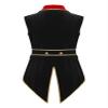 Lorilida Women's Circus Ringmaster Tassel Jacket Coat Velvet Victorian Tailcoat Party Costume Black A Small view 4
