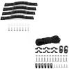 4 Pack Kayak Carry Handles for Ocean Perception Water Outdoor Sport Canoe Boat Kayak with Screws and Kayak Deck Rigging Kit 8 Feet Bungee Cord with Bungee Cord Ends Hooks view 1