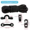 4 Pack Kayak Carry Handles for Ocean Perception Water Outdoor Sport Canoe Boat Kayak with Screws and Kayak Deck Rigging Kit 8 Feet Bungee Cord with Bungee Cord Ends Hooks view 2