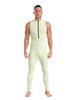 Vxuxlje Men's Athletic Bodysuit Sleeveless Bodycon Jumpsuit Fitness Bodybuilding Leotard Unitard Green Large view 1
