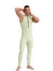 Vxuxlje Men's Athletic Bodysuit Sleeveless Bodycon Jumpsuit Fitness Bodybuilding Leotard Unitard Green Large view 4