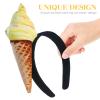 Beaupretty Ice Cream Headband Ice Cream Cone Shape Headpiece Adult Hair Decoration Accessory view 2