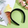 Beaupretty Ice Cream Headband Ice Cream Cone Shape Headpiece Adult Hair Decoration Accessory view 4