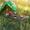 Compact Camp Table, Outdoor Folding Table, Portable Camping Side Table, Beach Table, Camping Table, 47x20 inch Foldable Outdoor Table, Roll-Top Table for Camping 120 x 55 x 50cm view 1