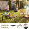 Compact Camp Table, Outdoor Folding Table, Portable Camping Side Table, Beach Table, Camping Table, 47x20 inch Foldable Outdoor Table, Roll-Top Table for Camping 120 x 55 x 50cm view 3
