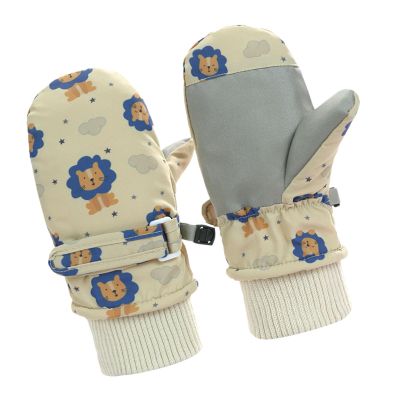 BLULILY Toddler Winter Gloves Watertight Fleece Lined Gloves Snow Mittens Kids Warm Ski Mittens Comfortable Gloves for Boy Girls