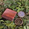 2" Australia Penny [1930] Antique Collectible Compass with Wooden Box