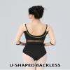 Dayrose Ballet Leotards for Women, Mesh Splice 3/4 Sleeve Women Dance Leotard view 3