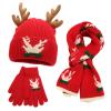 Zksbdxz Scarf,Holiday Theme Knitwear for Christmas Party Gathering Costume Santa Caps Festival Accessories Scarf Hat Gloves view 1