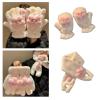 Zksbdxz Scarf,Lovely Star Pattern Scarf and Gloves Set Soft Polyester Scarf Winter Accessories for Winter Warmth view 2