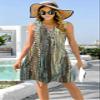 ETCYY Sundresses for Women 2026 Vacation Swim Cover up Beach Dresses Button Down Sleeveless Boho Floral V-Neck Summer Dress,Dewdrop Yellow,Small view 4