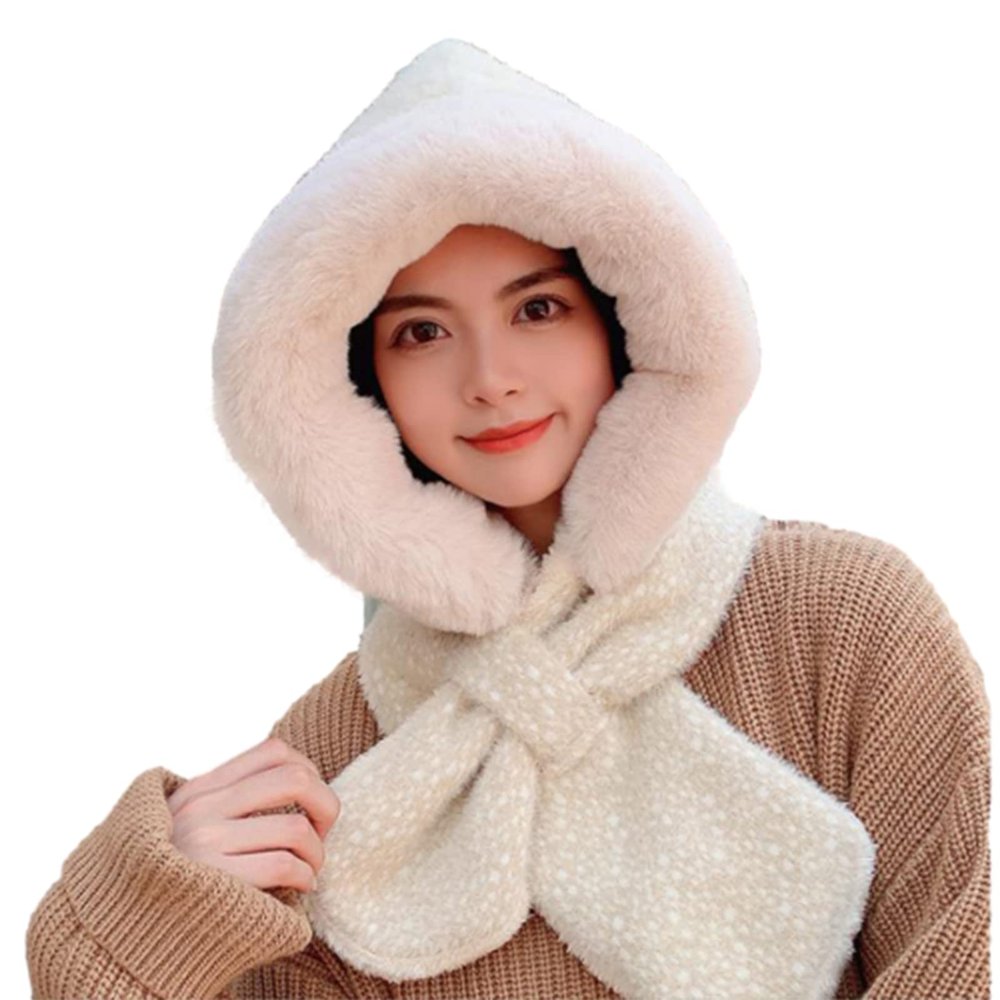 Zksbdxz Scarf,2 in 1 for Scarf Hat Windproof All-match Ear for Coldproof for Outdoor Skiing Running