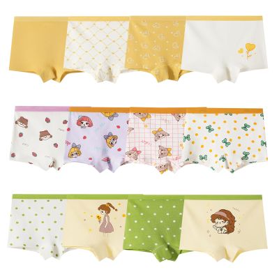 Anktry Kids 12 Pack Soft Comfort Cotton Knickers Underwear Little Girls Assorted Boyshort Panties 2-12 Yrs (Colors-7,6-8 Years)