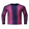 YiZYiF Kids Youth Football Padded Goalie Jersey Boys Long Sleeve Soccer Goalkeeper Uniform Sports T-Shirts Navy Blue&Hot Pink 5-6 Years view 1