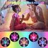 JOINPAYA 2pcs Glowing Led Snowflake Wand: Girl Light Up Snowflake Wand with Sound for Halloween Christmas Party Supplies Dress-up view 3