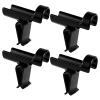 4pcs Ice Fishing Bucket Rod Holder, Durable Bucket Fishing Rod Holder Fishing Pole Holder Ice Fishing Rod Rack for Almost Any Ice Rods Clamp on Your Bucket(Black) view 1