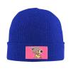 Cute Koala Running Beanie Hat for Men Women Beanies Winter Warm Knit Ski Hat Skull Cap Blue view 2