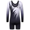 BAOHULU Leotard for Girls Gymnastics Toddler Tank Biketards Shorts Shiny Diamond Kids Dancewear B301_BlackWhite_150 view 2