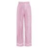 HAPRIZERA Women Wide Leg Sparkle Sequin Pants Elastic High Waist Bling Glitter Dance Pants Loose Nightclub Club Casual Pants (Pink, M) view 3