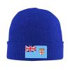 Flag of Fiji Beanie Hat for Men Women Beanies Winter Warm Knit Ski Hat Skull Cap Blue view 2