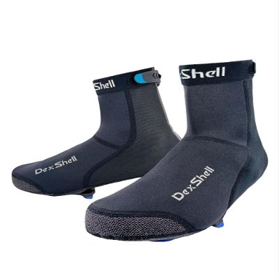 DexShell Heavy Duty Biking Overshoes for Men and Women, Waterproof Neoprene Cycling Shoe Covers for Cold Season, Unisex MD, Black