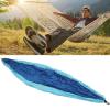 Nurnesy Camping Hammock Camping Essentials Portable Hammock Double Hammock for Outdoor Indoor Backpacking Travel Beach Royal Blue and Sky Blue view 2