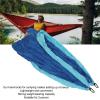 Nurnesy Camping Hammock Camping Essentials Portable Hammock Double Hammock for Outdoor Indoor Backpacking Travel Beach Royal Blue and Sky Blue view 4