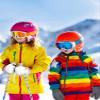 SATINIOR Kids Snow Mittens Waterproof Winter Ski Gloves Warm Thicken Snow Gloves for Girls Boys,5-8 Years,White,Gray,2 Pairs view 2