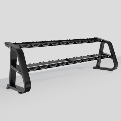 JZOPIDL Commerecial 2 Tier Weight Stand for Dumbbells, 11 Gauge Steel, Dumbbell Storage Racks, Dumbbell Stand for Home Gym Exercise