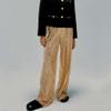 HAPRIZERA Women Wide Leg Sparkle Sequin Pants Elastic High Waist Bling Glitter Dance Pants Loose Nightclub Club Casual Pants (Gold, L) view 2