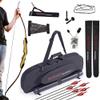 Ultimate Spyder 62" 25lb Right Recurve Bow & Universal Traditional Takedown Bow Kit Bundle with Extra String - Handcrafted Riser & Fiber Glass Maple Limb  Finest Bow and Arrow Set for Adults view 1