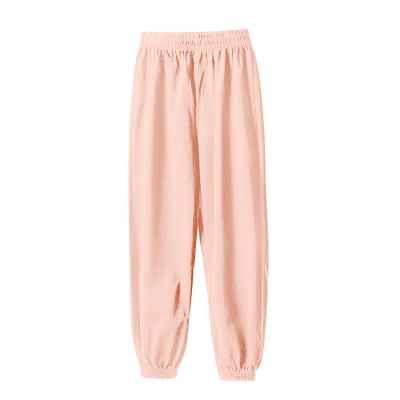 Girls Pull-on Jogger Pants Boys Slacks Trousers Kids Solid Soft Cotton Harem Pants Toddler Mosquito (J, 5-6 Years)