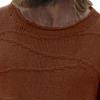 Gsywaipei Mens Crewneck Basic Knit Sweater Slim Fit Lightweight Knits Pullover Solid Color Long Sleeve Male Knitted Sweaters (Brown,Medium) view 2