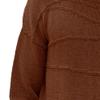 Gsywaipei Mens Crewneck Basic Knit Sweater Slim Fit Lightweight Knits Pullover Solid Color Long Sleeve Male Knitted Sweaters (Brown,Medium) view 3